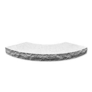 Imported Gray Granite Round Fire Pit Cap Set (4 Pieces)