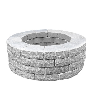 Imported Gray Granite Round Fire Pit Base (48 pieces)
