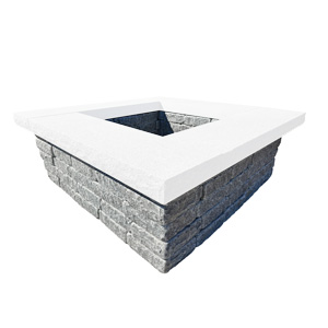 Blue Mist Square Fire Pit Base (80 pieces)