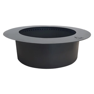 Fire Pit Round Insert - Black Double Wall (27-33